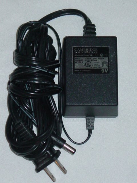 NEW Cambridge SoundWorks AD41-0900400DUU AC Adapter 9V 400mA AD410900400DUU